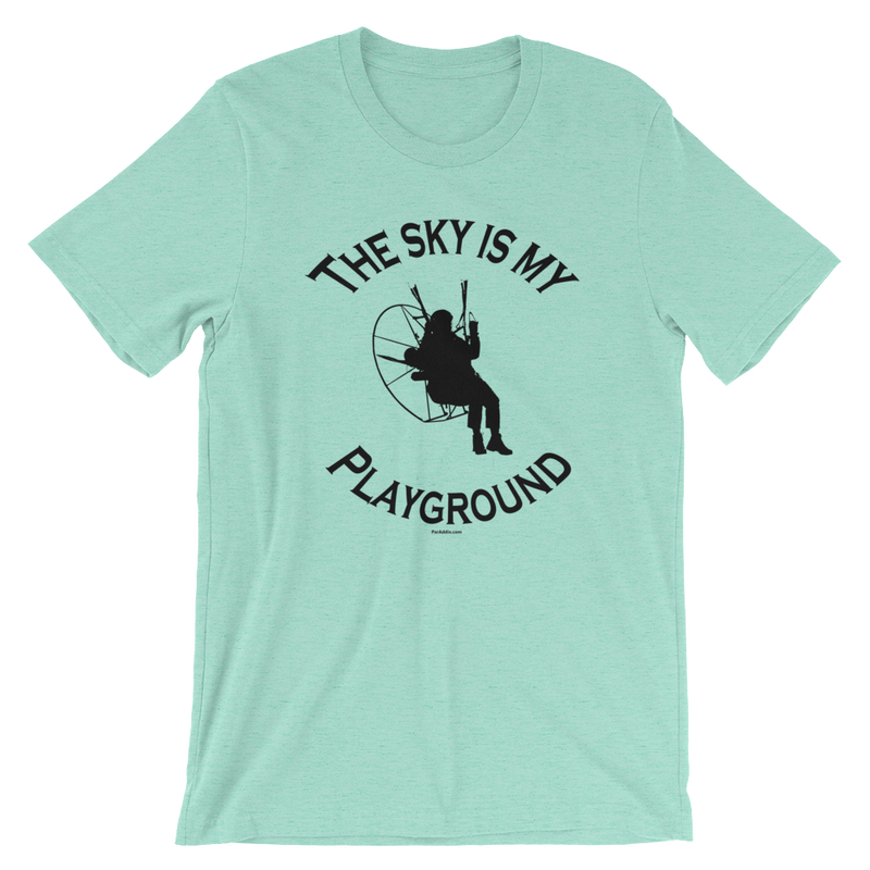 The Sky is my Playground - Paramotor Short-Sleeve Unisex T-Shirt - ParAddix