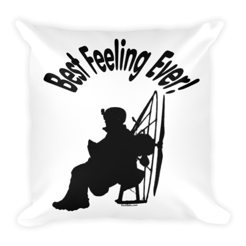 Best Feeling Ever - Paramotor Square Pillow - ParAddix
