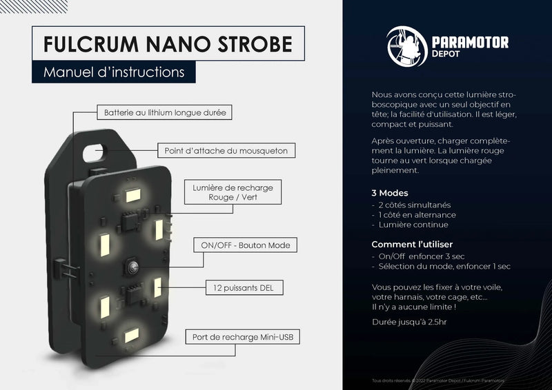 Fulcrum Nano Strobe light