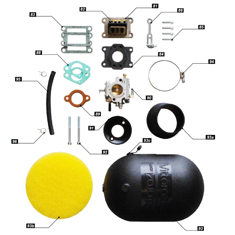 Bolts (2) - M092 - Vittorazi Moster 185 - Engine Part - Light -- ParAddix -- Canadian Online ParaStore