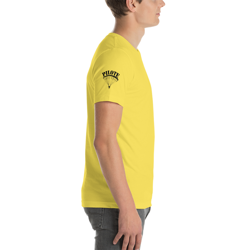 Pilote de Paramoteur (Logo noir sur manche droite) - T-Shirt Unisexe - ParAddix