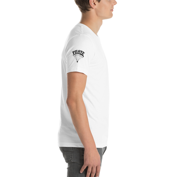 Pilote de Paramoteur (Logo noir sur manche droite) - T-Shirt Unisexe - ParAddix