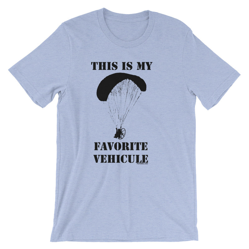 My Favorite Vehicule - Paramotor Short-Sleeve Unisex T-Shirt - ParAddix