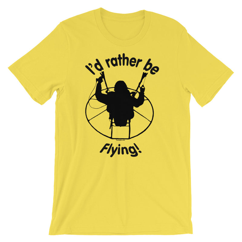 Rather be Flying - Paramotor Short-Sleeve Unisex T-Shirt - ParAddix