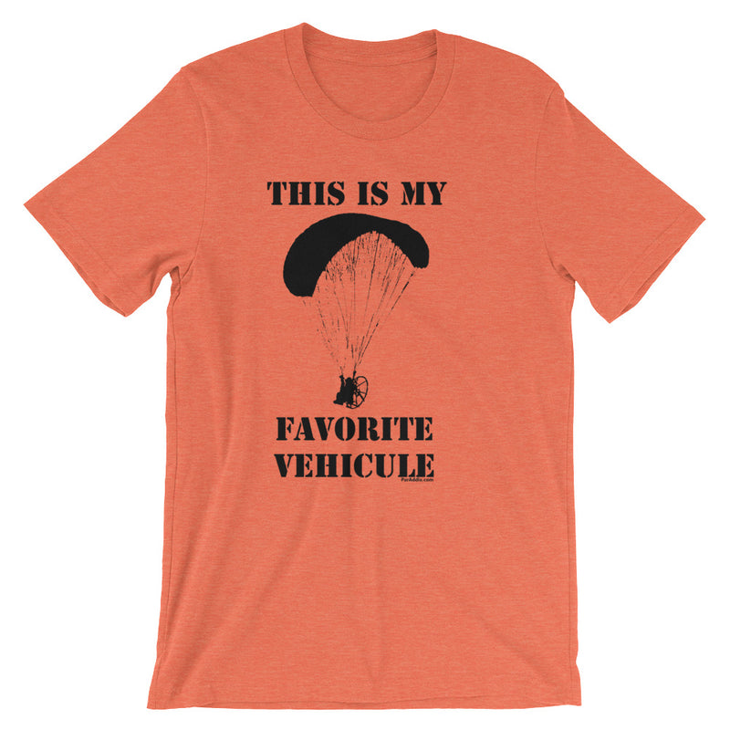 My Favorite Vehicule - Paramotor Short-Sleeve Unisex T-Shirt - ParAddix