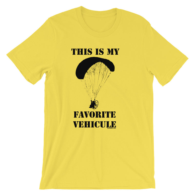 My Favorite Vehicule - Paramotor Short-Sleeve Unisex T-Shirt - ParAddix