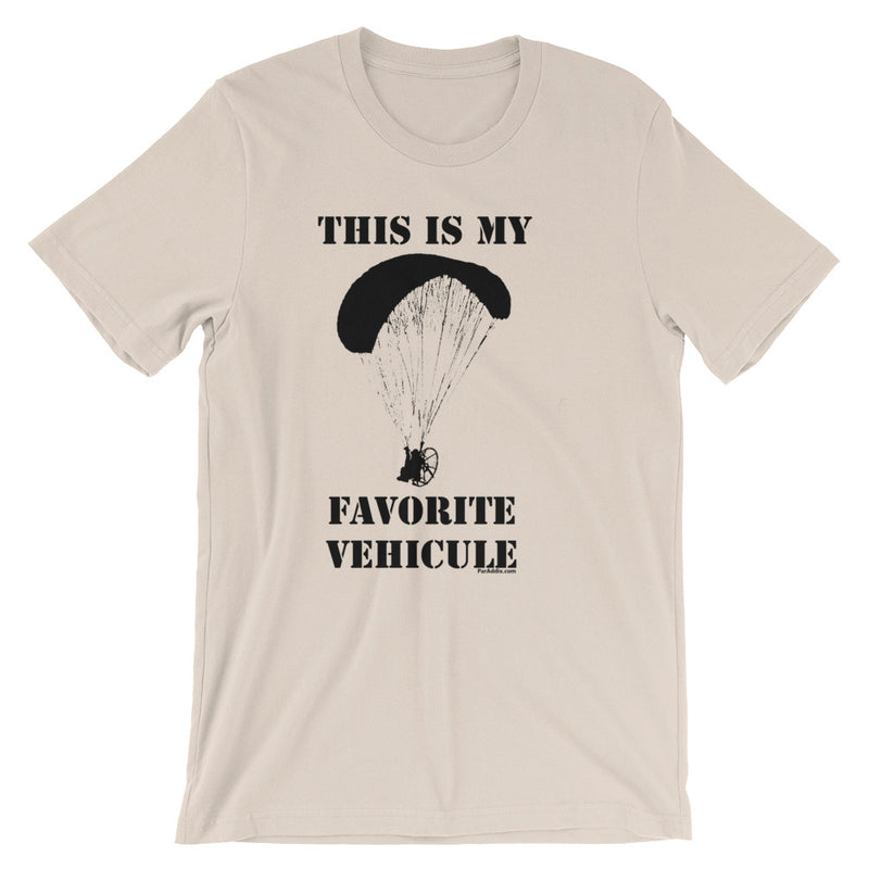 My Favorite Vehicule - Paramotor Short-Sleeve Unisex T-Shirt - ParAddix