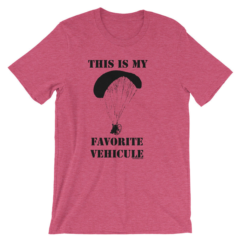 My Favorite Vehicule - Paramotor Short-Sleeve Unisex T-Shirt - ParAddix