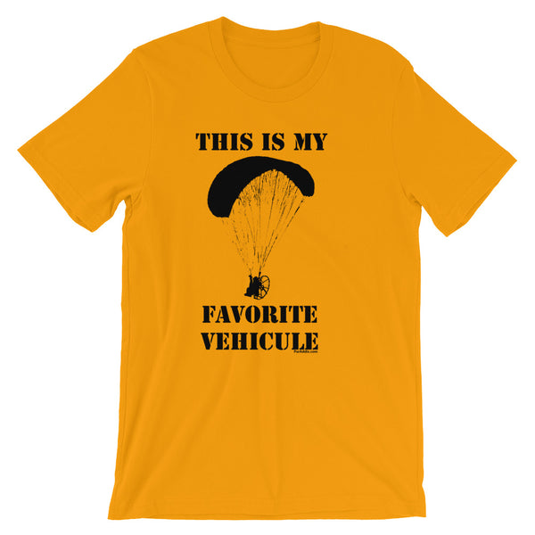 My Favorite Vehicule - Paramotor Short-Sleeve Unisex T-Shirt - ParAddix