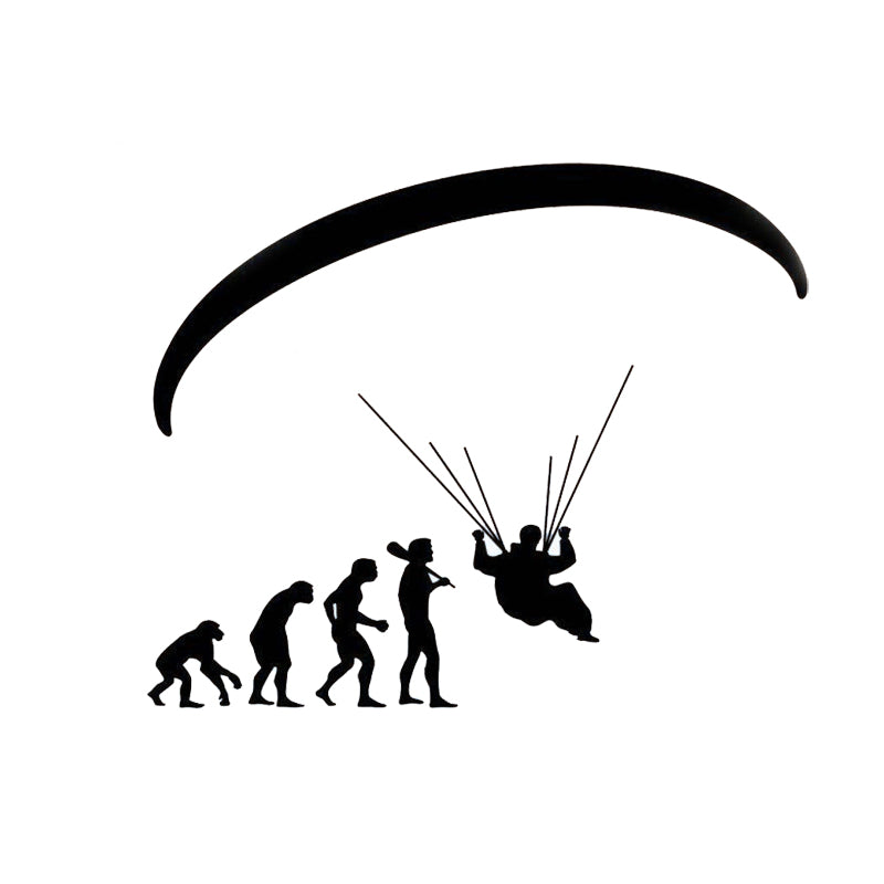 Paragliding Evolution Reflective Vinyl Car Stickers - ParAddix