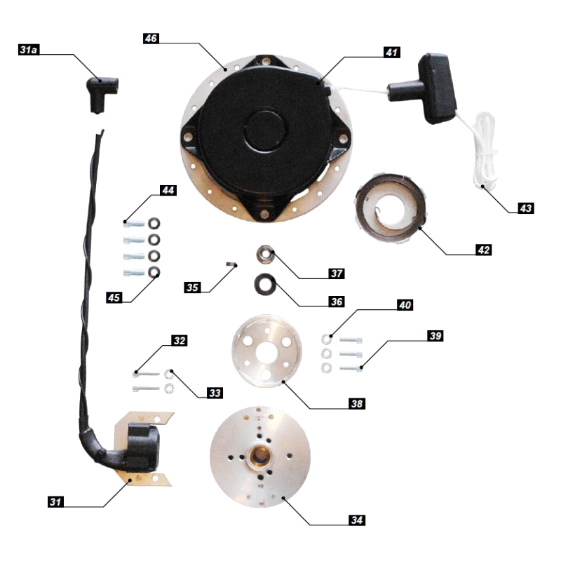 Flywheel Washer - M036 - Vittorazi Moster 185 - Engine Part - Light -- ParAddix -- Canadian Online ParaStore